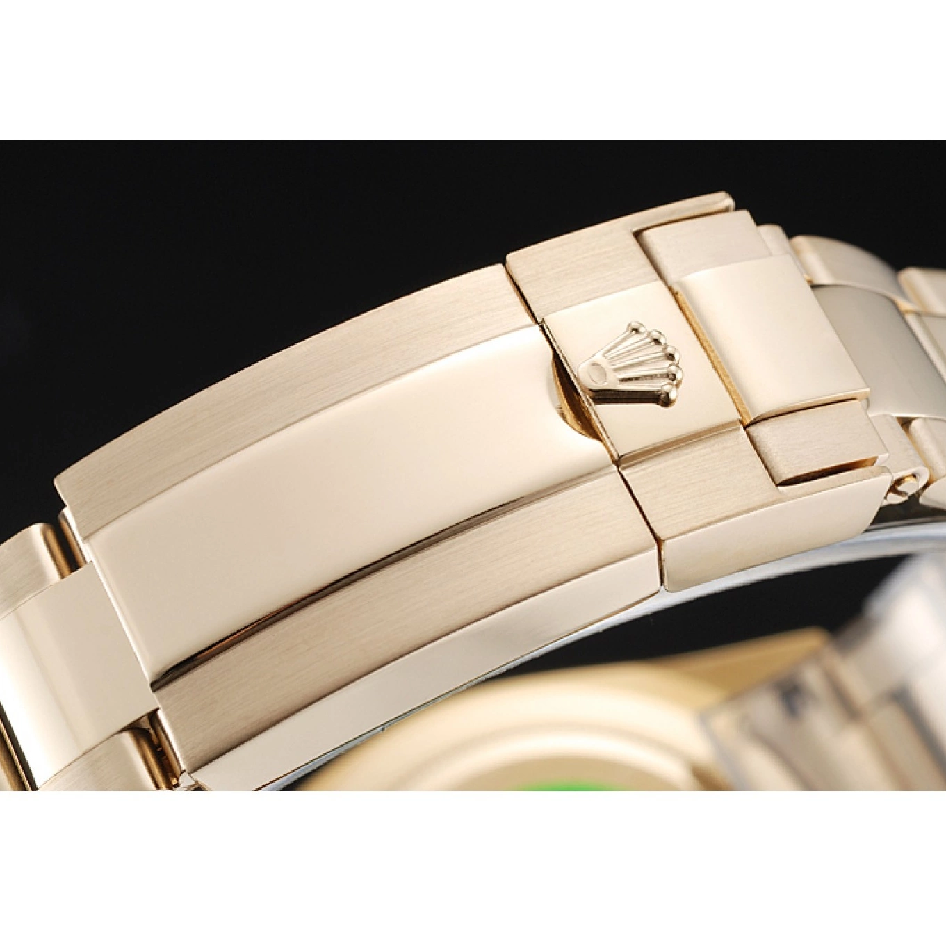 Aaa replica Cosmograph 1454244 Rolex Daytona Case Gold Green Bracelet And Dial 0725